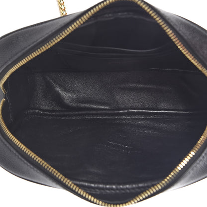 Saint Laurent Grain De Poudre Matelasse Monogram Mini Lou Camera Bag Black 5 of 10