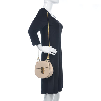 Chloe Grained Lambskin Mini Drew Shoulder Bag Abstract White 2 of 9