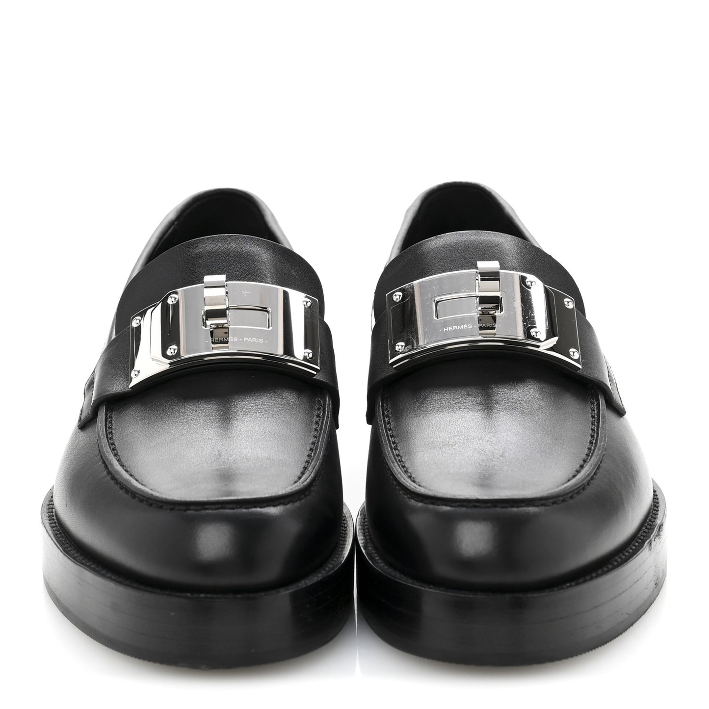 Calfskin Womens Hot Loafer 38 Black