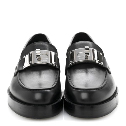 Hermes Calfskin Womens Hot Loafer 38 Black 3 of 12