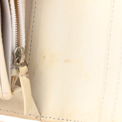Chanel Lambskin Perforated Yen Wallet White 10 of 13