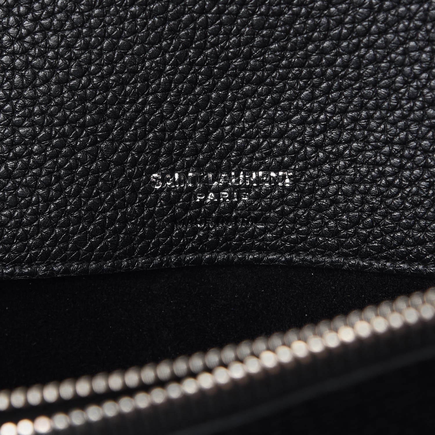 Saint Laurent Grained Calfskin Medium Supple Sac De Jour Black 6 of 8