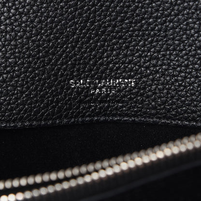 Saint Laurent Grained Calfskin Medium Supple Sac De Jour Black 6 of 8
