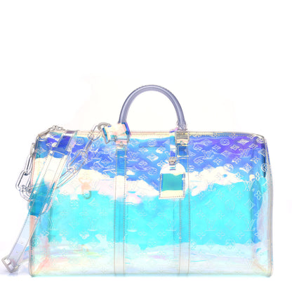 Louis Vuitton PVC Monogram Keepall Bandouliere 50 Iridescent Prism 1 of 4