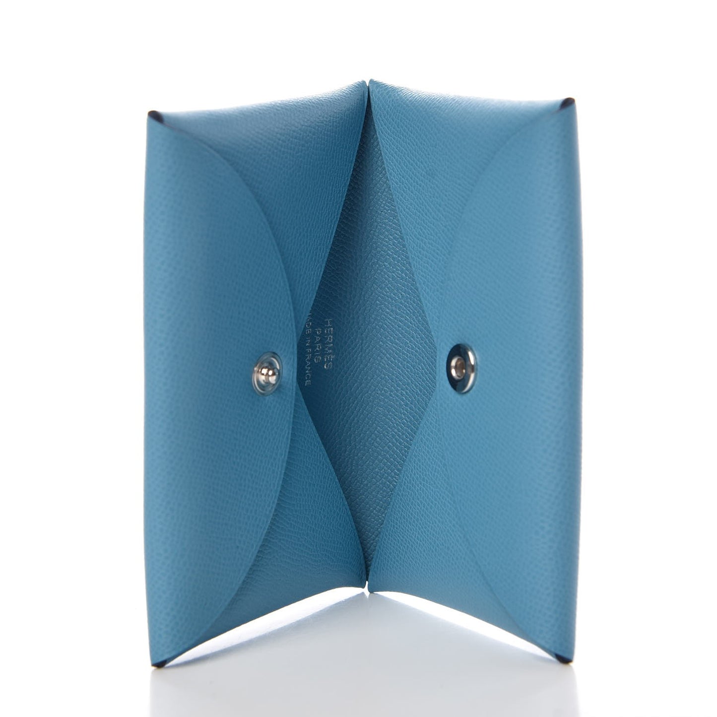 Epsom Calvi Card Case Bleu du Nord