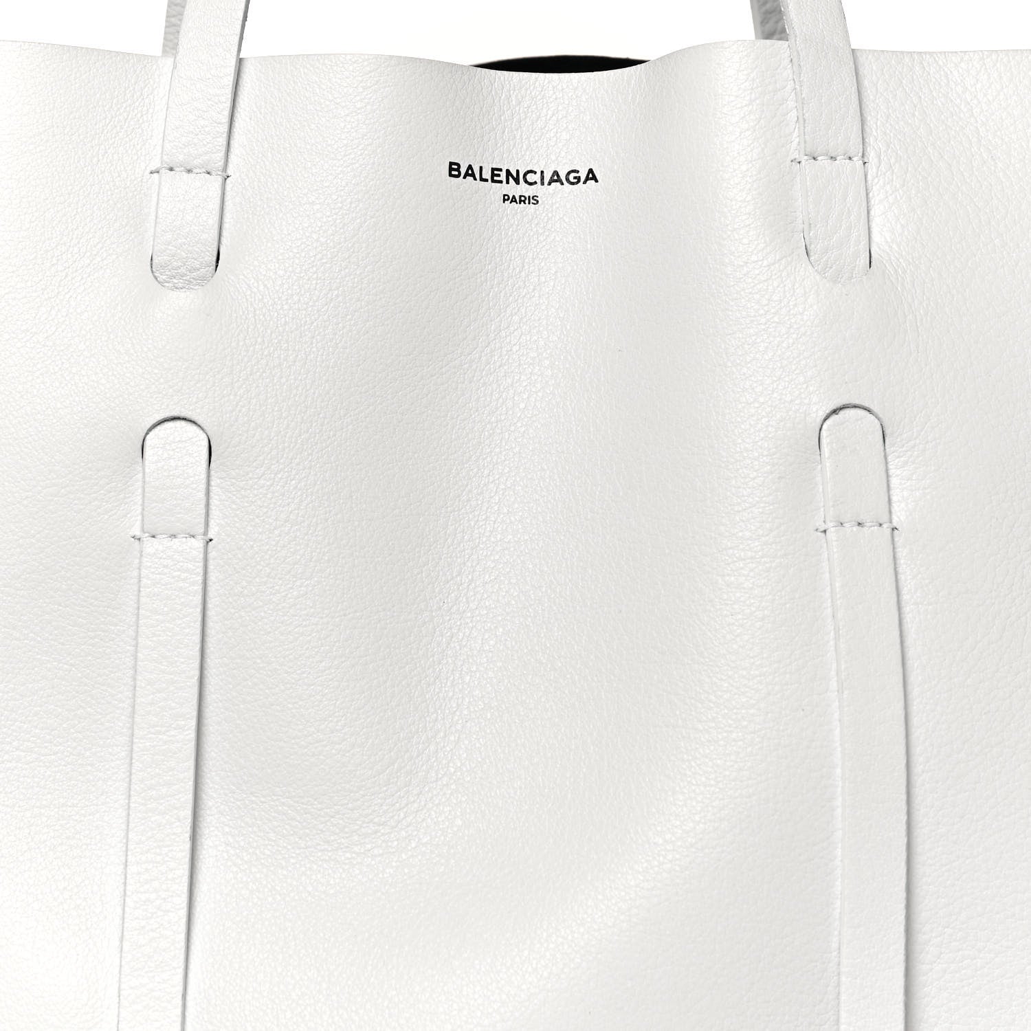 Balenciaga Veau Baltimore Double Sided Small Everyday Tote Optic White Black 7 of 12