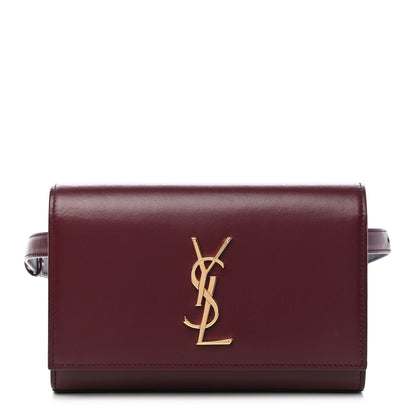 Saint Laurent Smooth Calfskin Monogram Kate Belt Bag Rouge Legion 1 of 8
