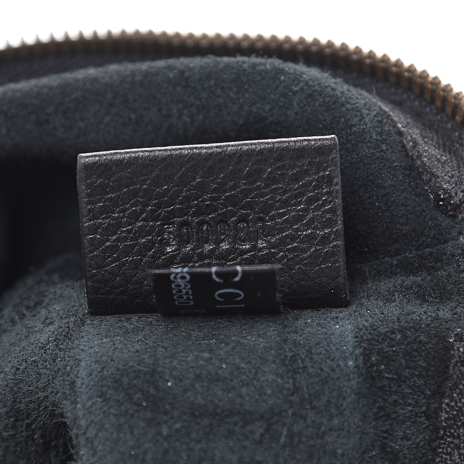 Gucci Pebbled Calfskin Medium Logo Portfolio Clutch Black 7 of 11