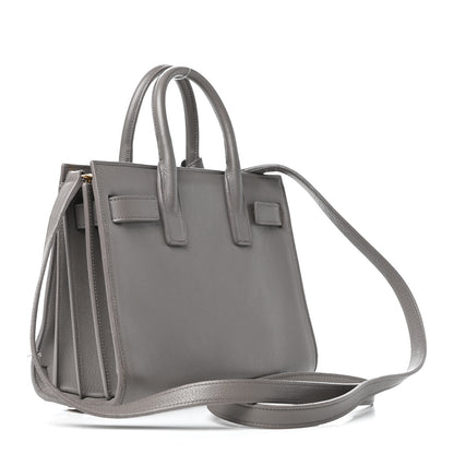 Saint Laurent Calfskin Nano Sac De Jour Fog 4 of 11