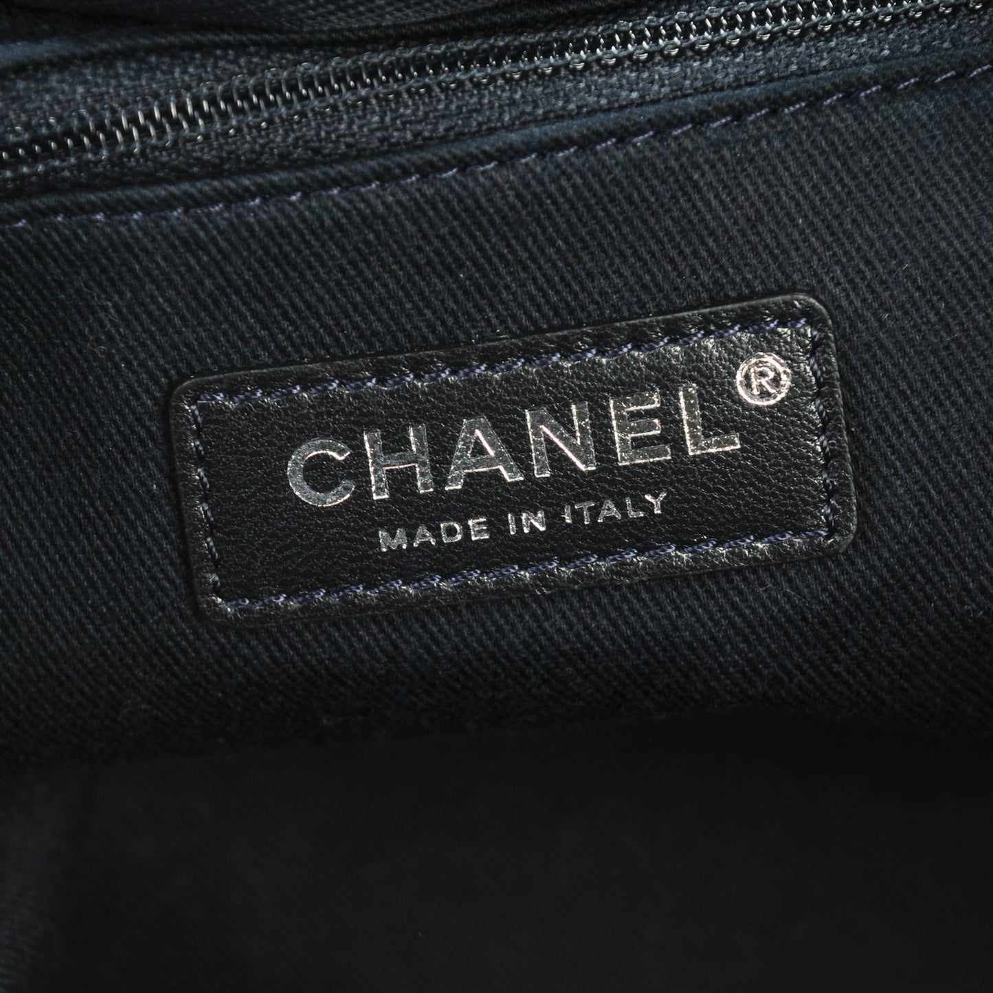 Canvas Large Deauville Tote Dark Blue