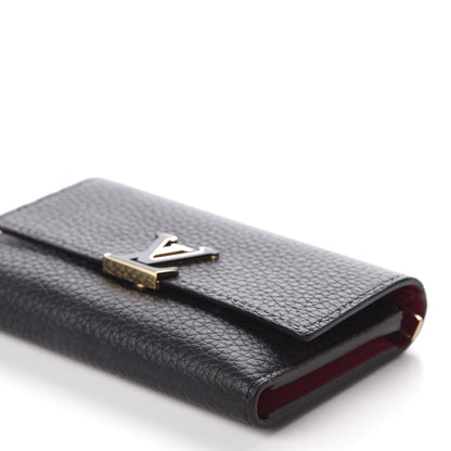 Louis Vuitton Taurillon Capucines Compact Wallet Black 8 of 9