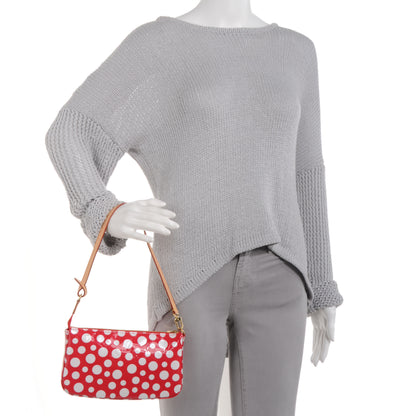 Louis Vuitton Vernis Kusama Infinity Dots Pochette Accessories Red 2 of 7