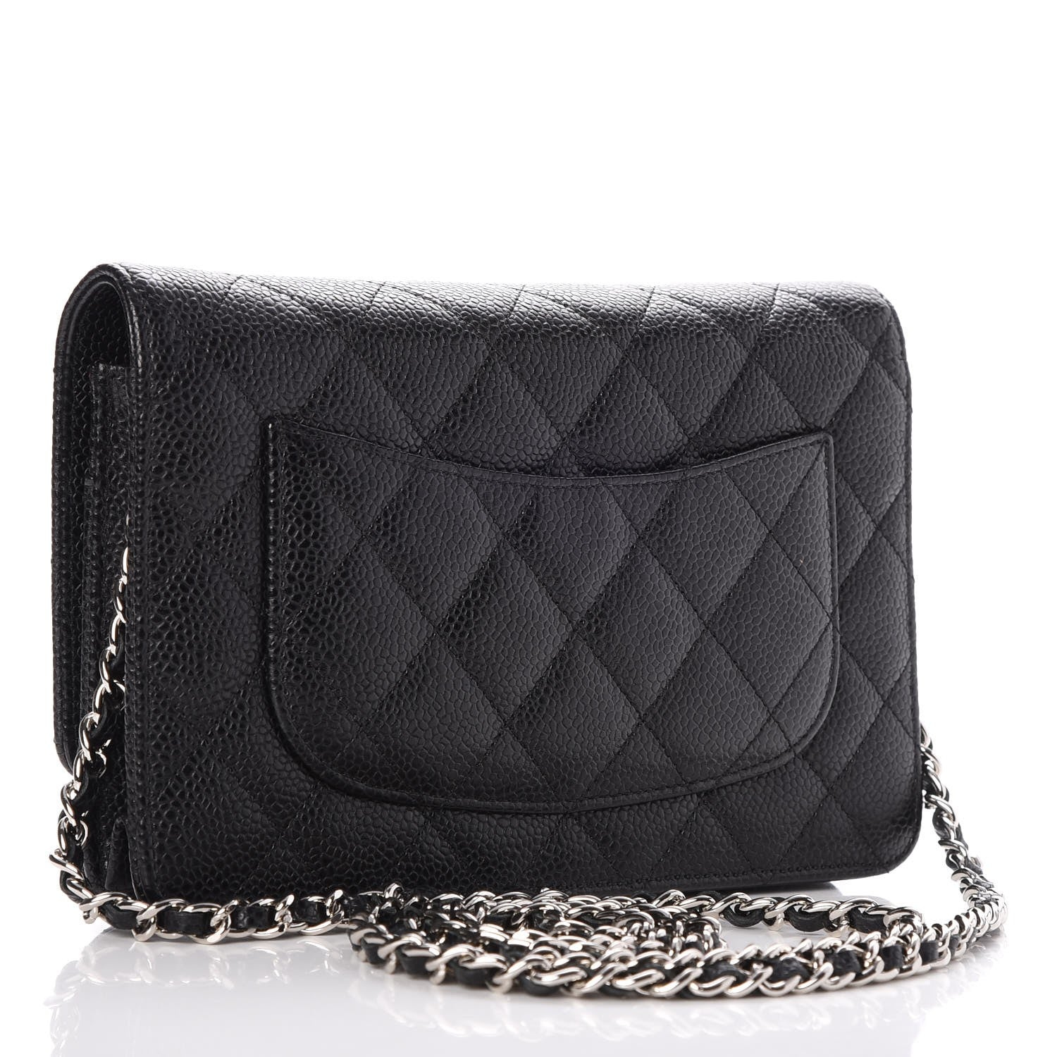 Chanel Caviar Quilted Wallet On Chain WOC Black 3 of 8