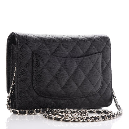 Chanel Caviar Quilted Wallet On Chain WOC Black 3 of 8