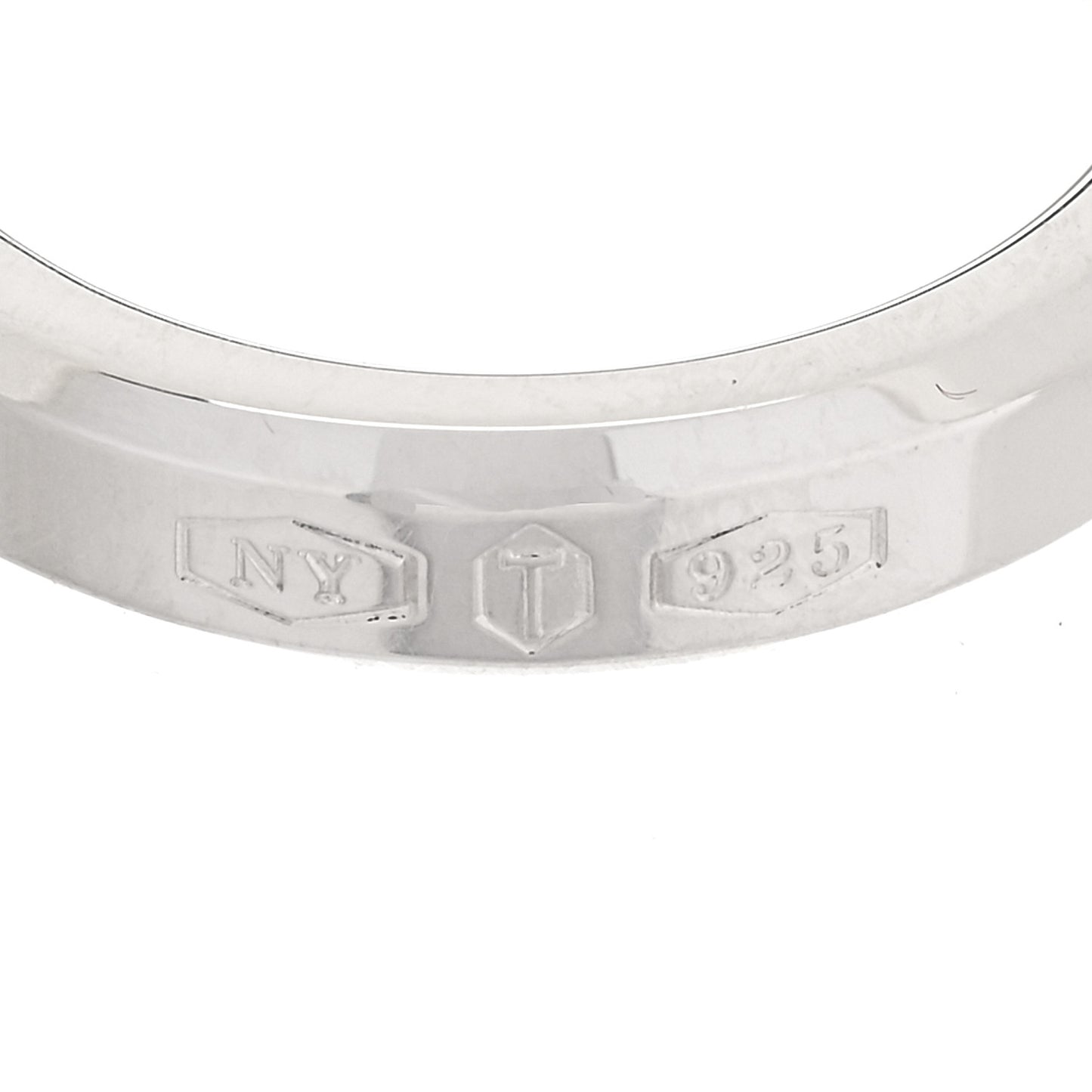 Sterling Silver Makers Narrow Slice Ring 50 5.5