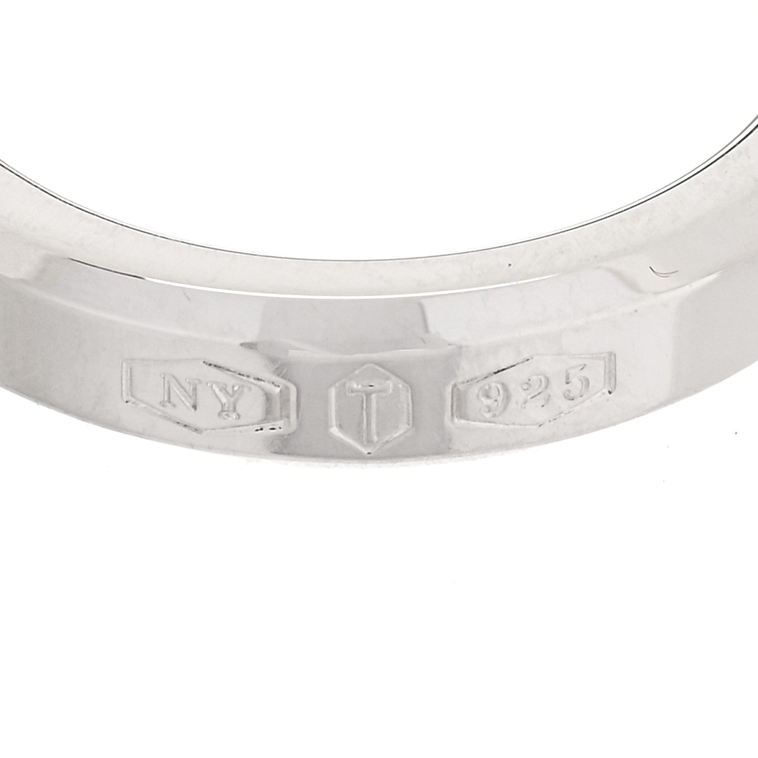 Tiffany Sterling Silver Makers Narrow Slice Ring 50 5.5 5 of 7