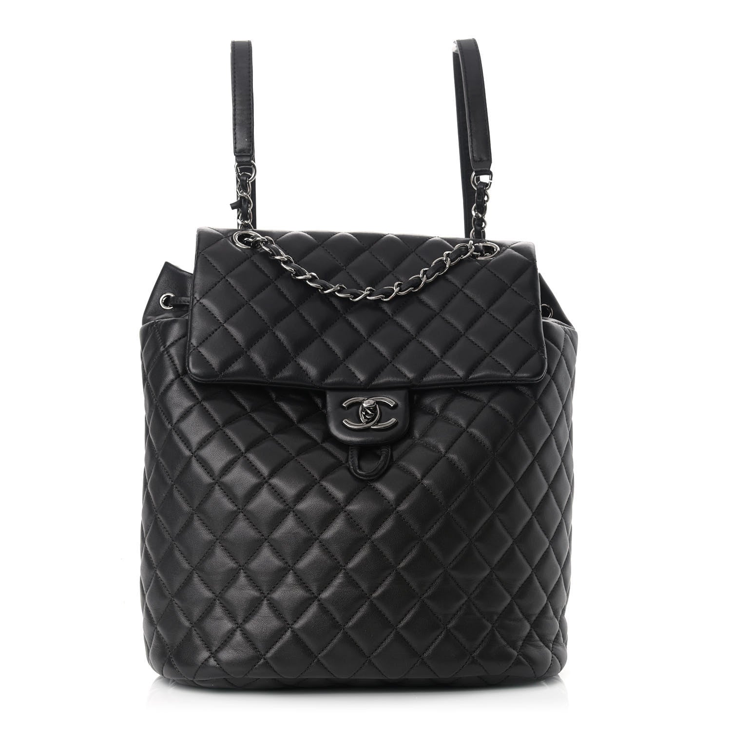 Chanel Lambskin Quilted Large Urban Spirit Backpack Black 1 of 16
