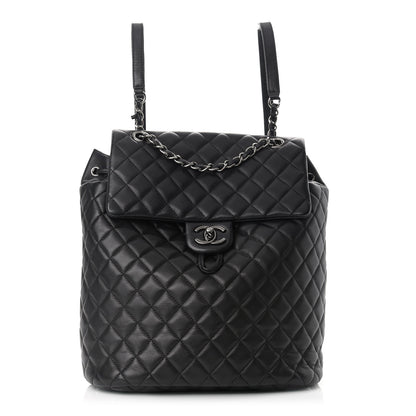 Chanel Lambskin Quilted Large Urban Spirit Backpack Black 1 of 16
