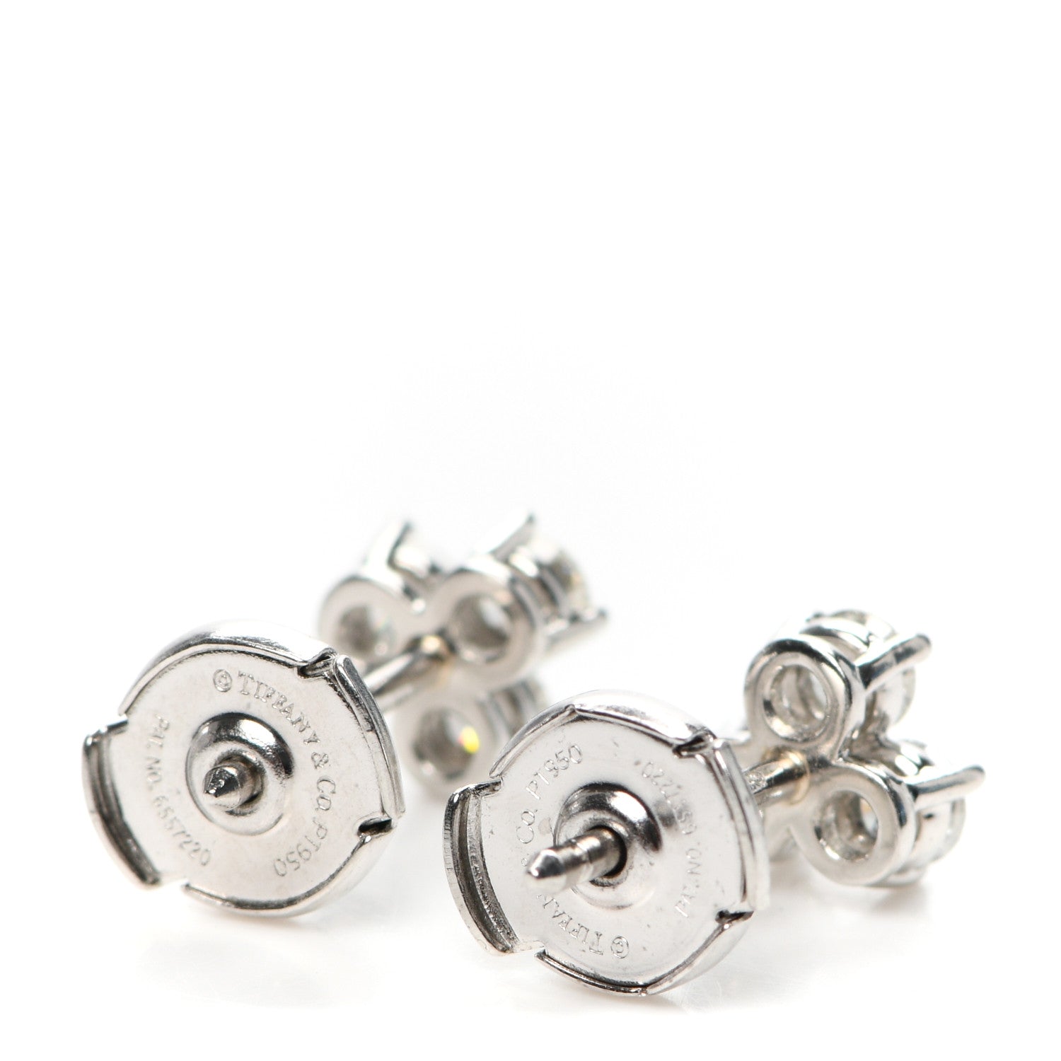 Tiffany Platinum Diamond Aria Earrings 3 of 5