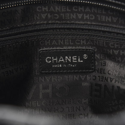 Chanel Distressed Lambskin Vintage Ligne Lady Braid Tote Black 5 of 9