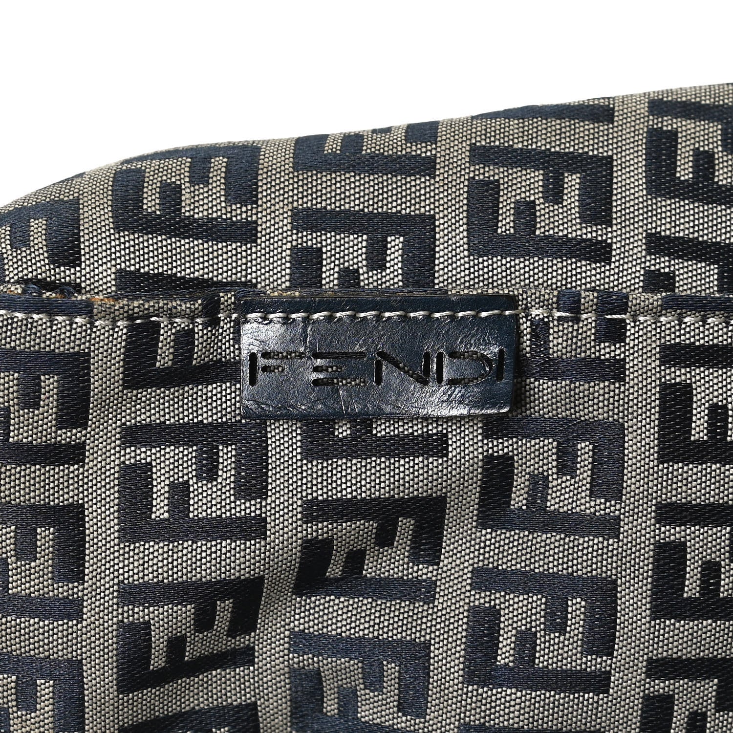 Fendi Zucchino Shopping Tote Navy 8 of 9