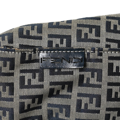 Fendi Zucchino Shopping Tote Navy 8 of 9