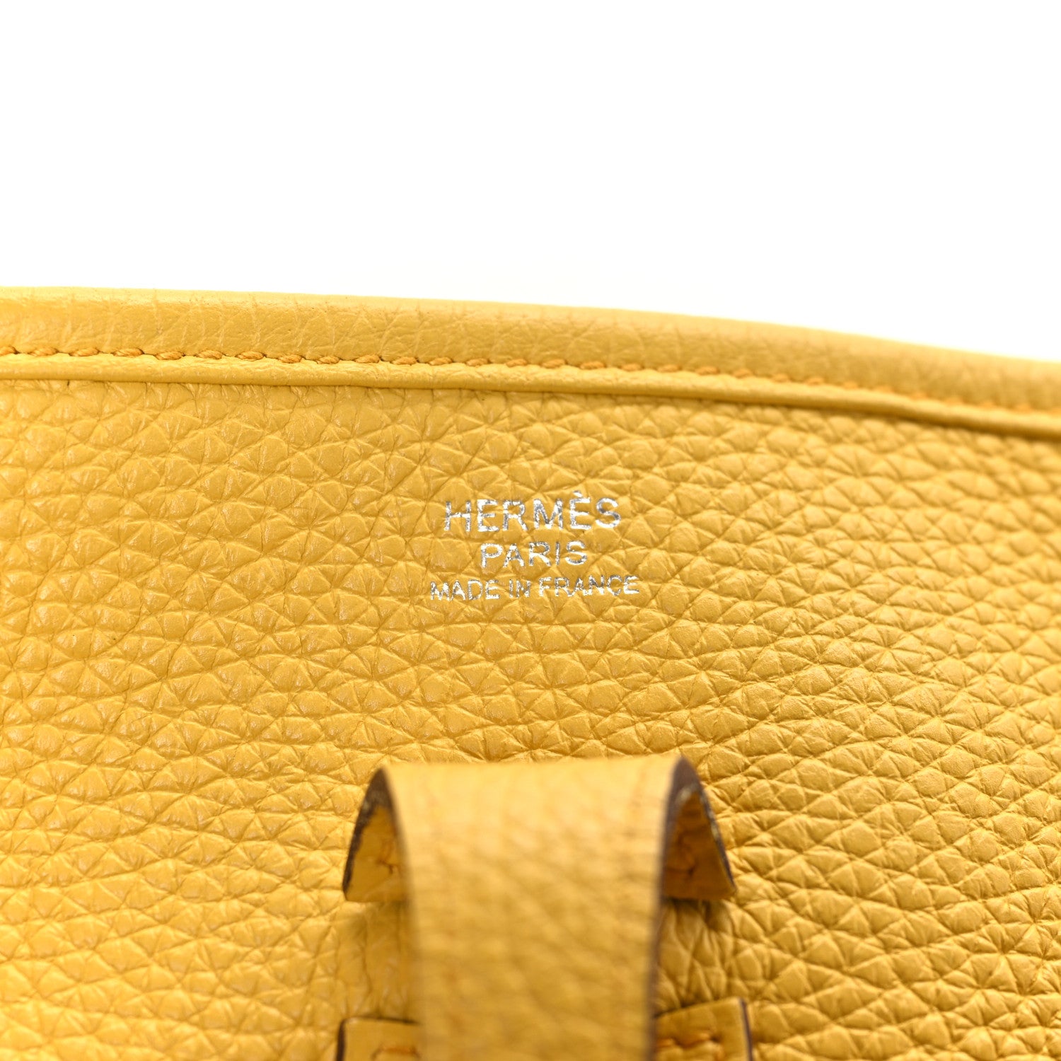 Hermes Taurillon Clemence Evelyne III PM Jaune Ambre 6 of 10
