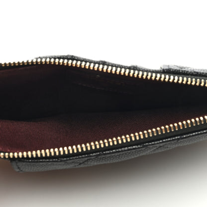 Chanel Caviar Quilted Classic Flat Wallet Pouch Black 5 of 7