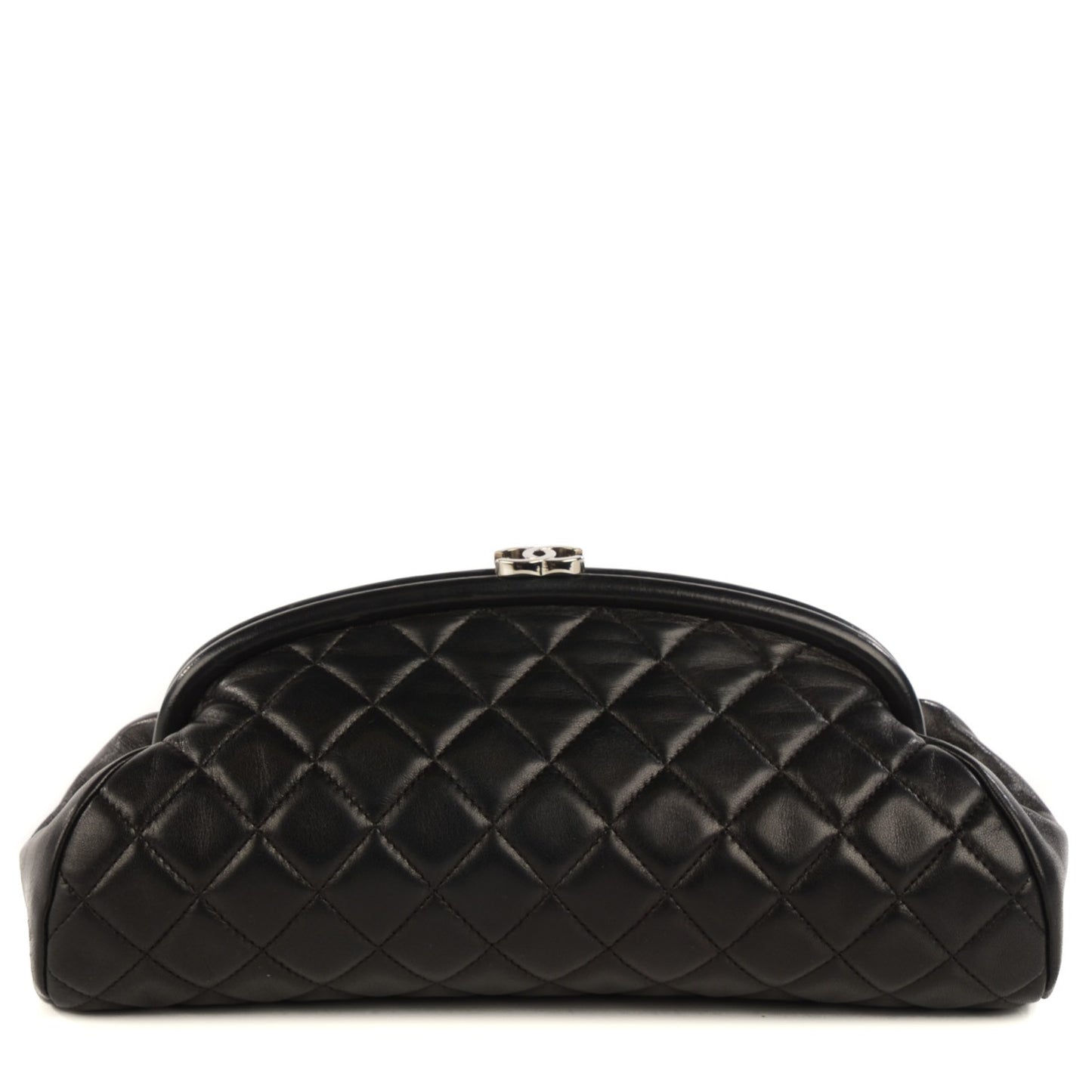 Lambskin Quilted Timeless Clutch Black