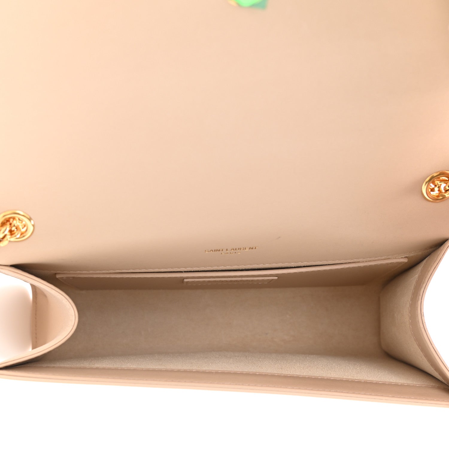 Saint Laurent Smooth Calfskin Medium Classic Monogram Kate Tassel Satchel Nude Powder 5 of 16