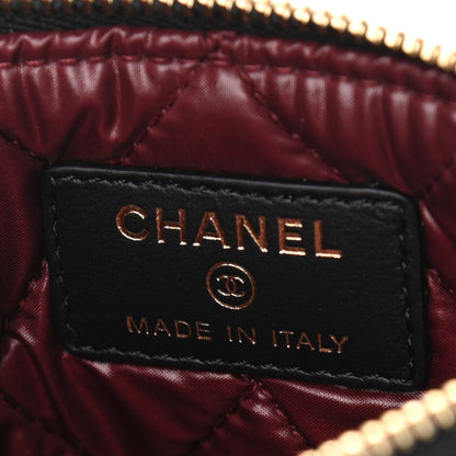 Chanel Aged Calfskin Quilted Small Lucky Charms Cosmetic Case Black 6 of 7