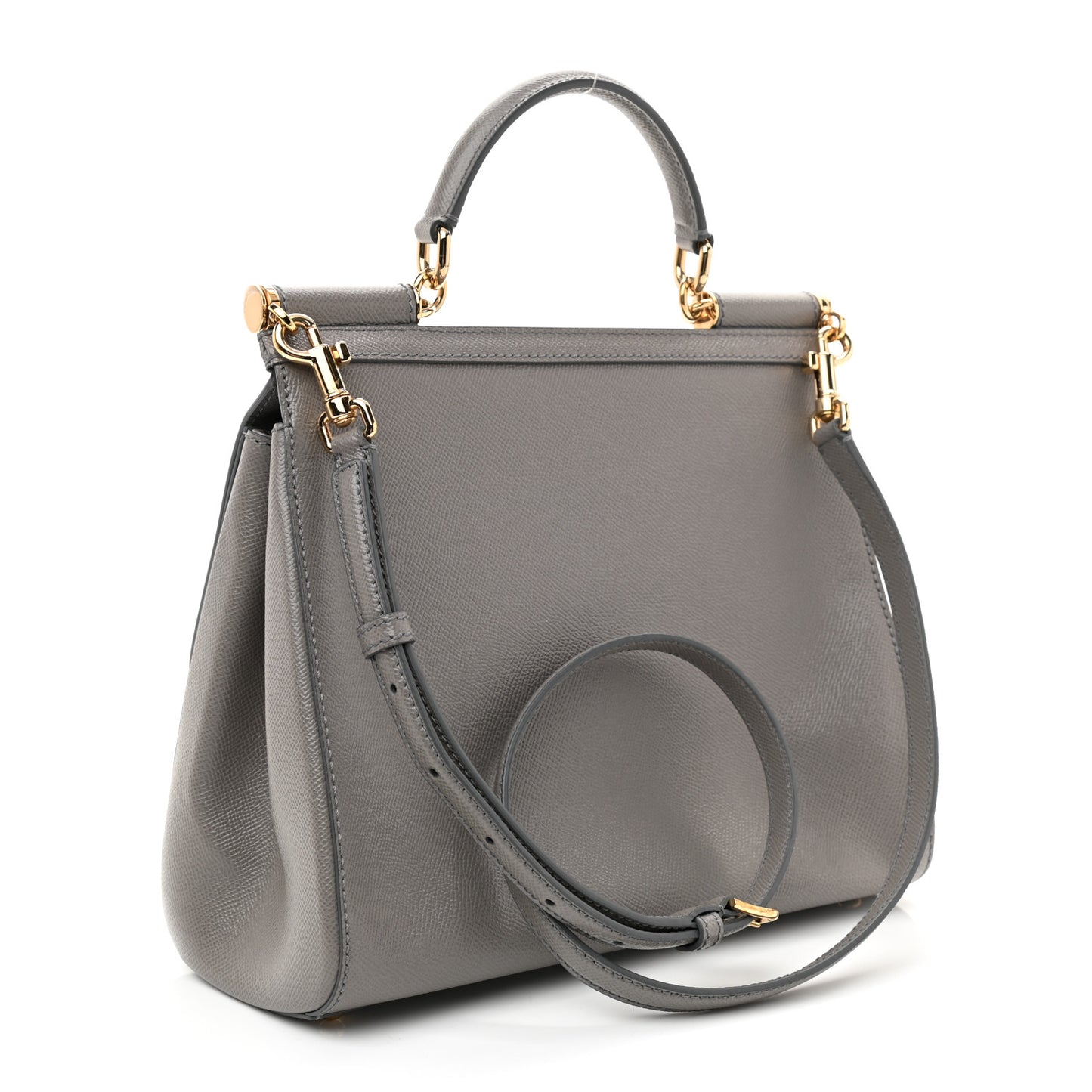 Dauphine Large Miss Sicily Satchel Grey