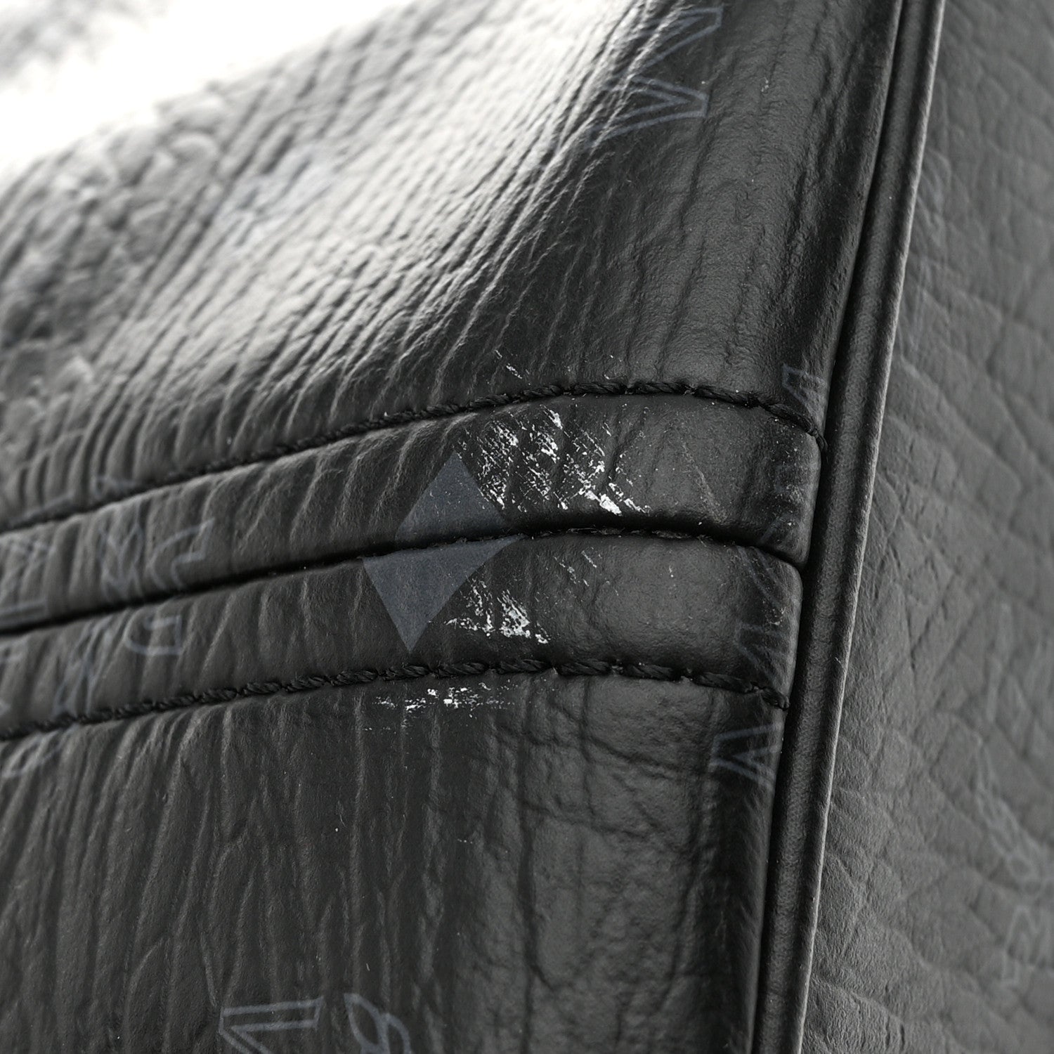 MCM Visetos Large Liz Reversible Shopper Tote Black 16 of 16