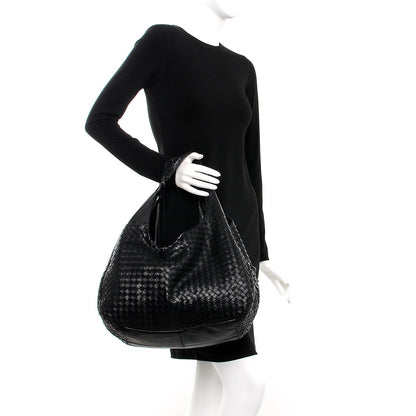 Bottega Veneta Nappa Intrecciato Large Campana Nero Black 2 of 12