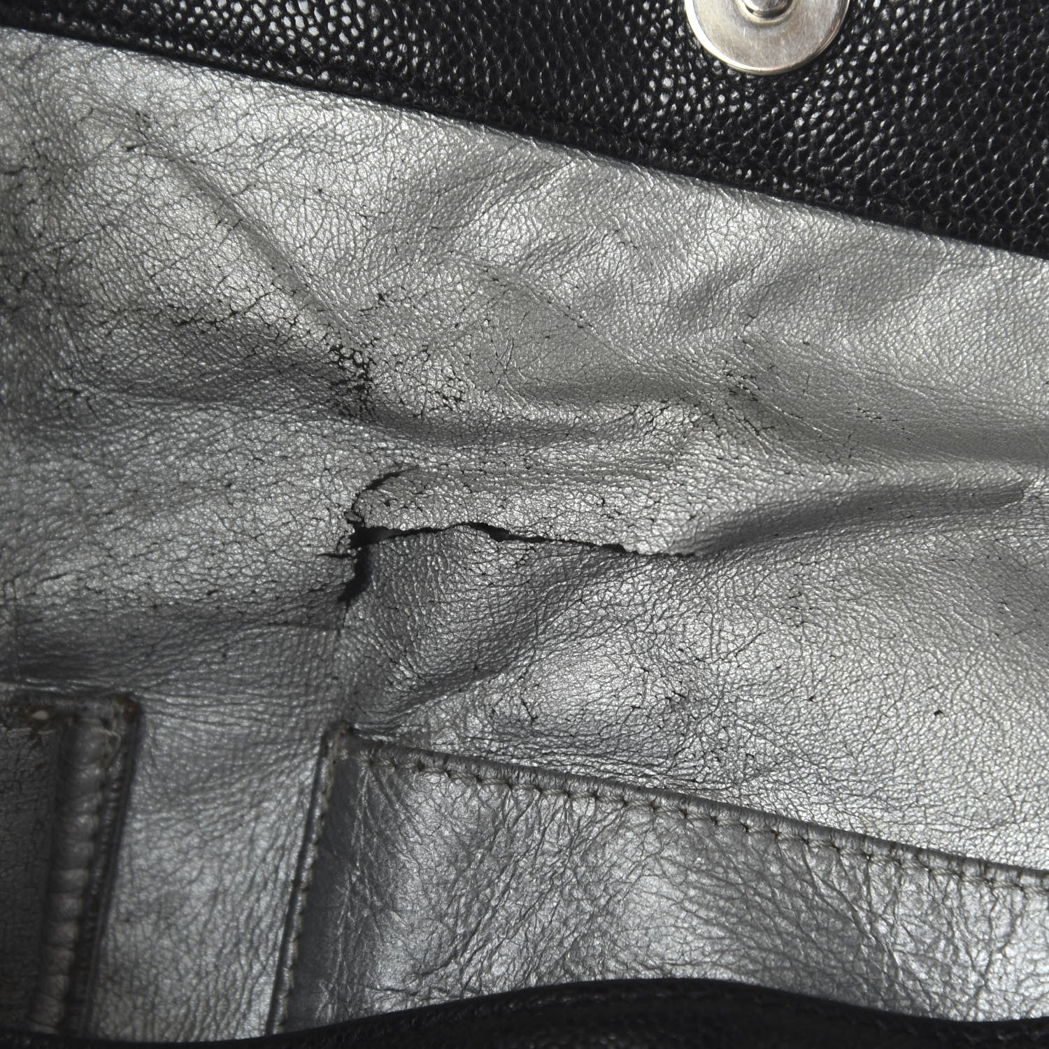 Chanel Glazed Caviar East West Modern Chain Tote Black 9 of 11