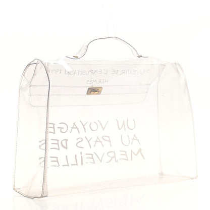 Hermes Vinyl Souvenir De L'Exposition Kelly Transparent 3 of 10