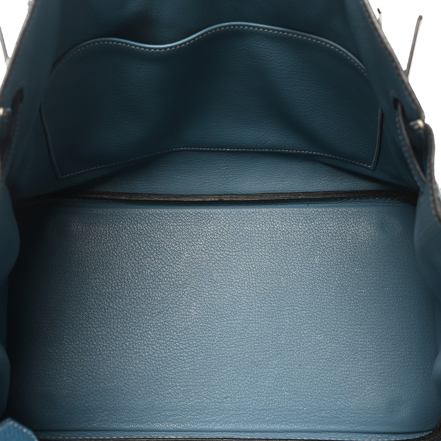 Hermes Taurillon Clemence Birkin 35 Blue Jean 5 of 10