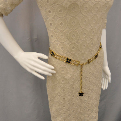 Chanel Chain Link Flower CC Belt Gold 2 of 4