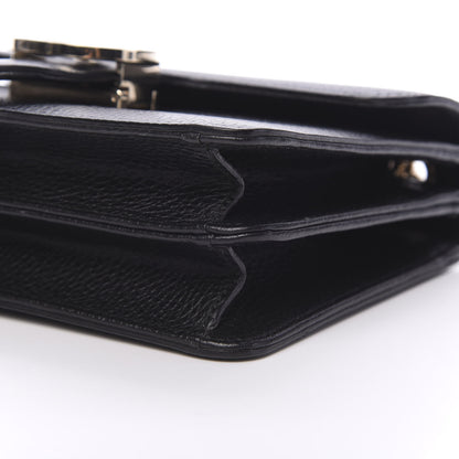 Gucci Dollar Calfskin Small Interlocking G Shoulder Bag Black 8 of 11