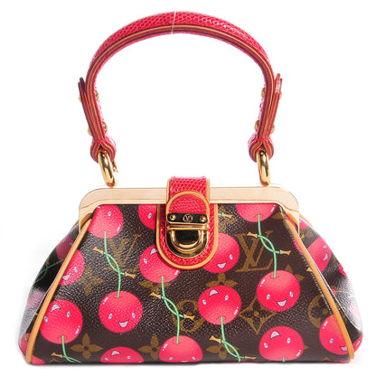 Louis Vuitton Lizard Monogram Cerises Sac Fermoir PM 1 of 7