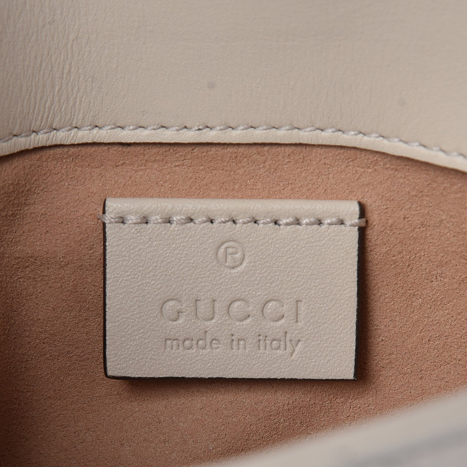 Gucci Calfskin Matelasse Super Mini GG Marmont Shoulder Bag White 6 of 13