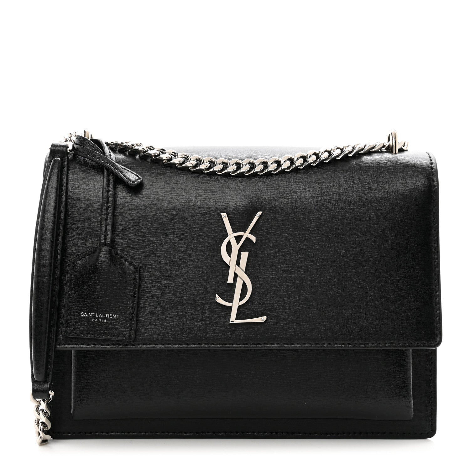 Saint Laurent Calfskin Medium Monogram Sunset Black 1 of 12