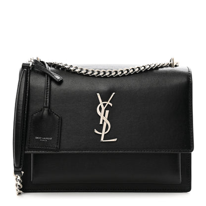 Saint Laurent Calfskin Medium Monogram Sunset Black 1 of 12