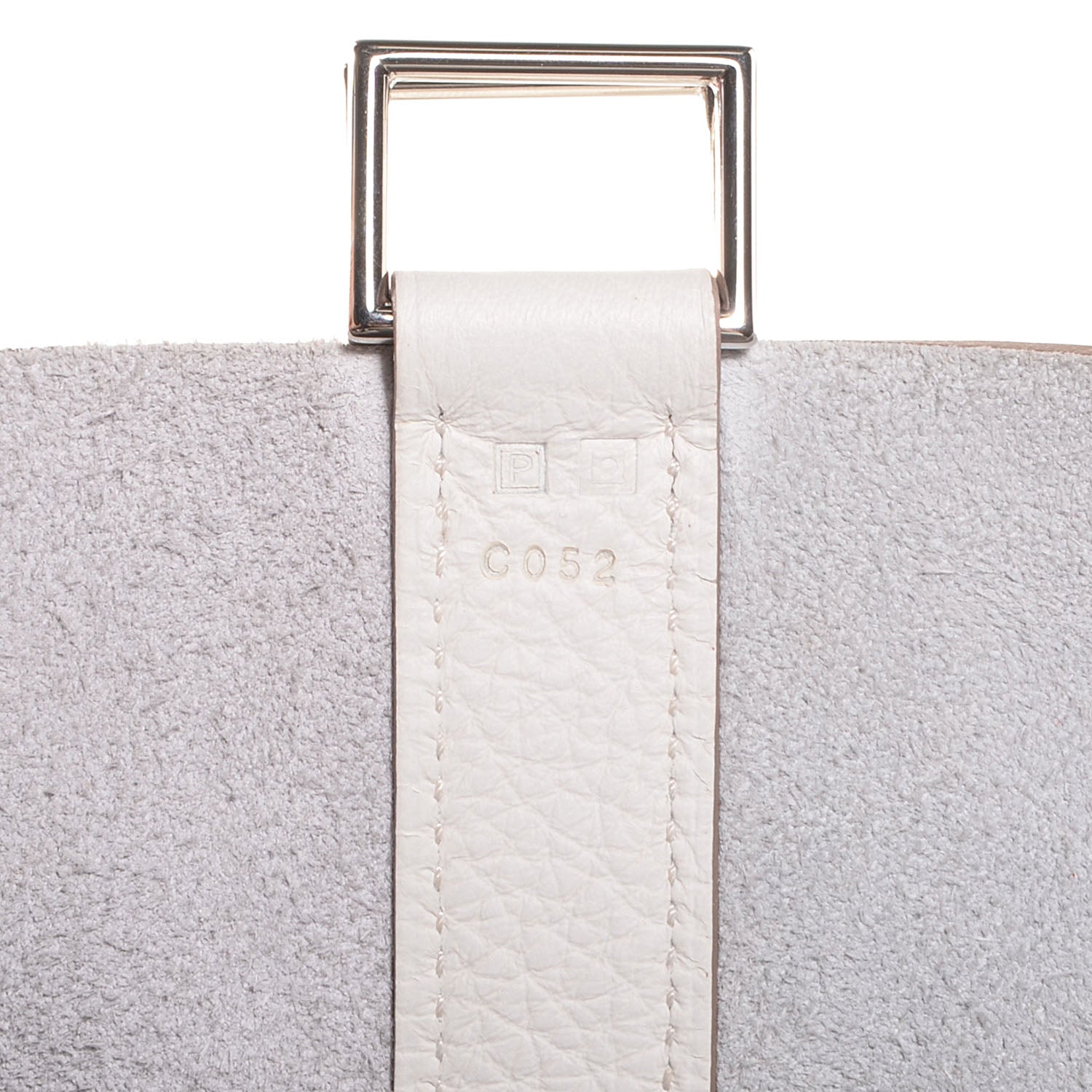 Hermes Taurillon Clemence Picotin Lock TGM Gris Perle White 14 of 14