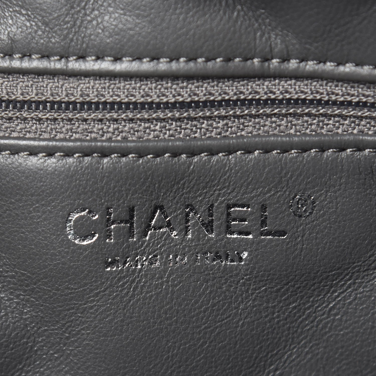 Chanel Aged Calfskin Quilted Large Reissue Camera Case Grey 6 of 8