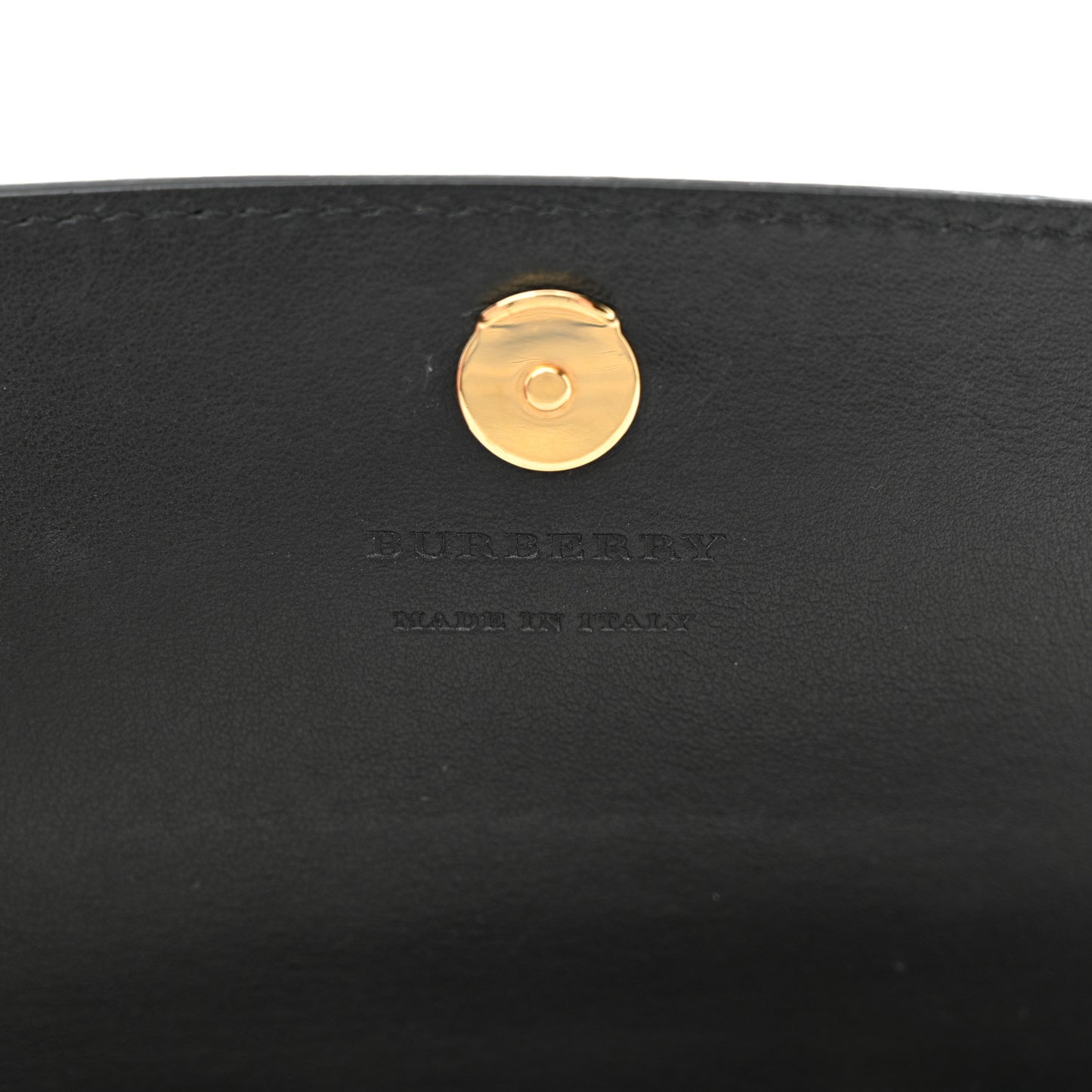 Derby Calfskin House Check Henley Wallet On Chain Black