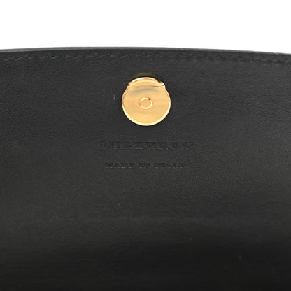 Burberry Derby Calfskin House Check Henley Wallet On Chain Black 6 of 12