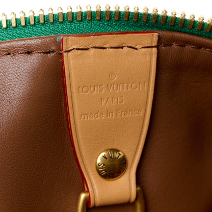 Louis Vuitton Calfskin Monogram Speedy P9 Bandouliere 25 Green 8 of 13