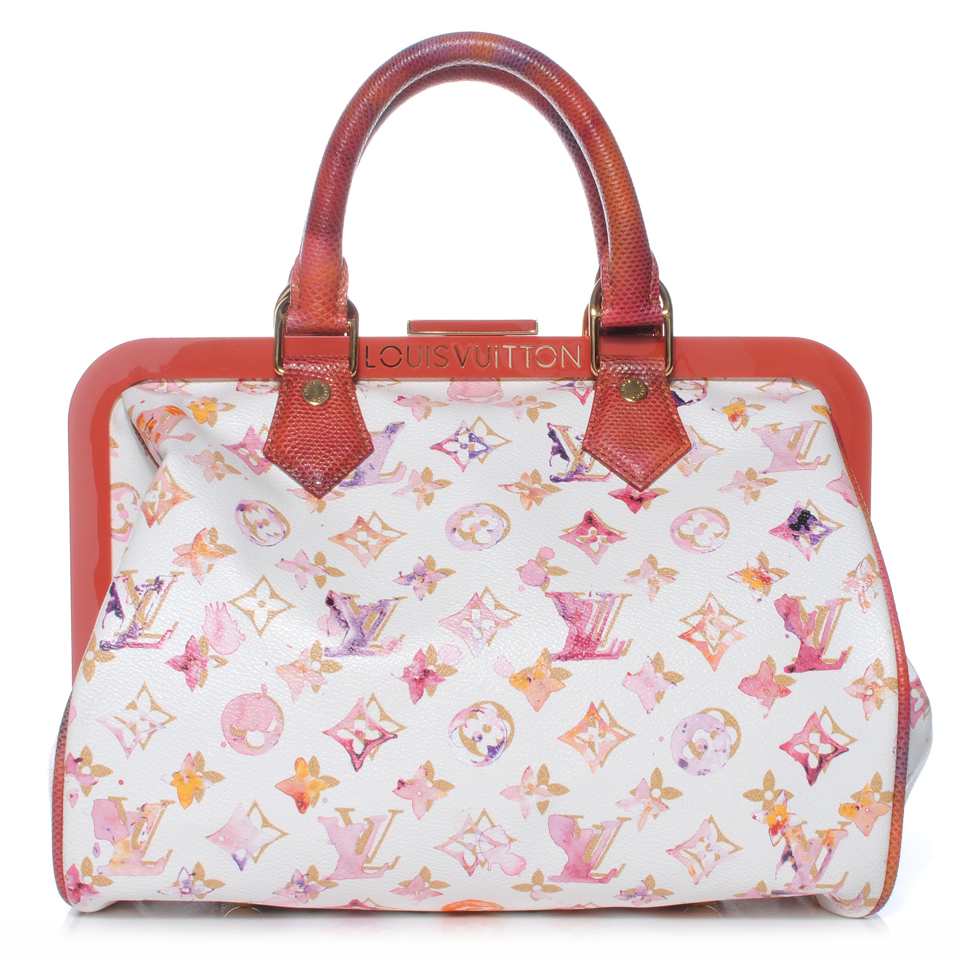 Louis Vuitton Watercolor Aquarelle Frame Speedy White 1 of 12
