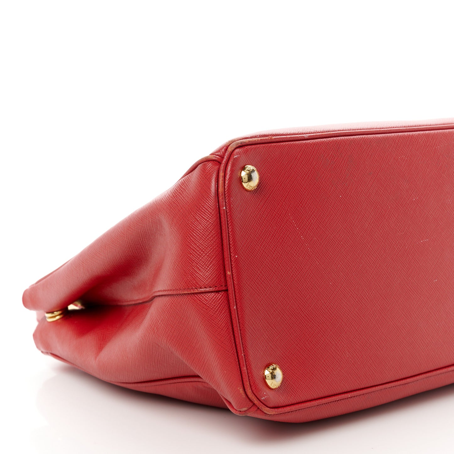 Saffiano Medium Galleria Double Zip Tote Fuoco
